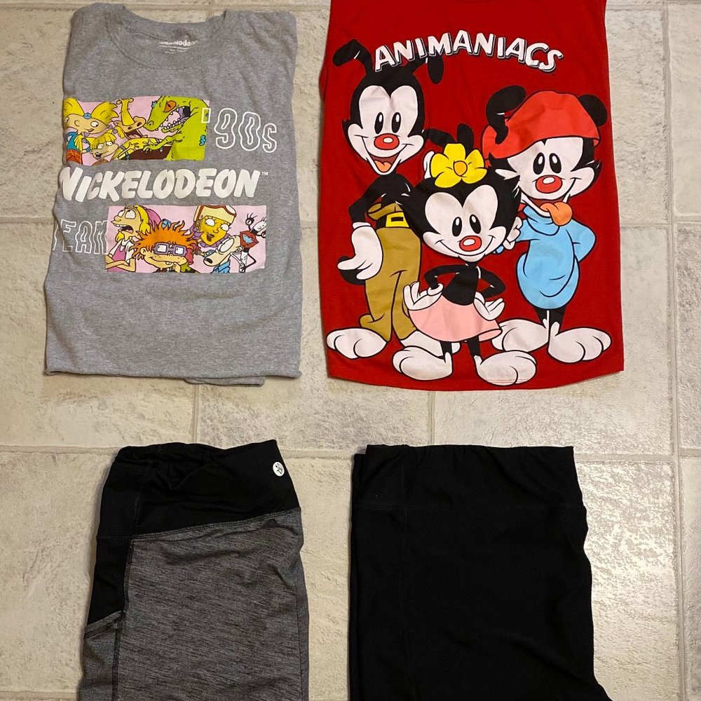 3X Work Out Active Wear Lot 4 Pc  Reebok Torrid Maniac & Nickelodeon Bottom/Top